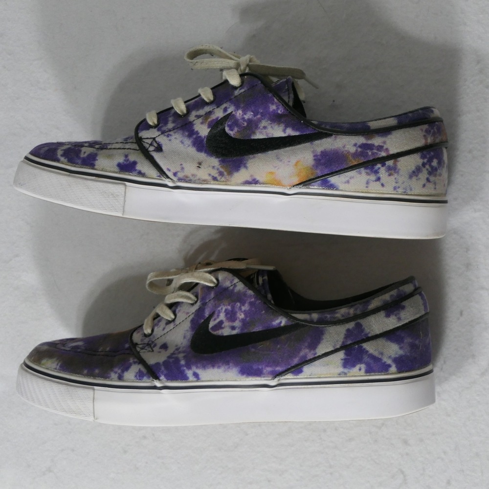 Nike Mens SB Zoom Stefan Janoski Shoes 10 Purple Tie Dye Skate 678472-104 2014 - Picture 5 of 13